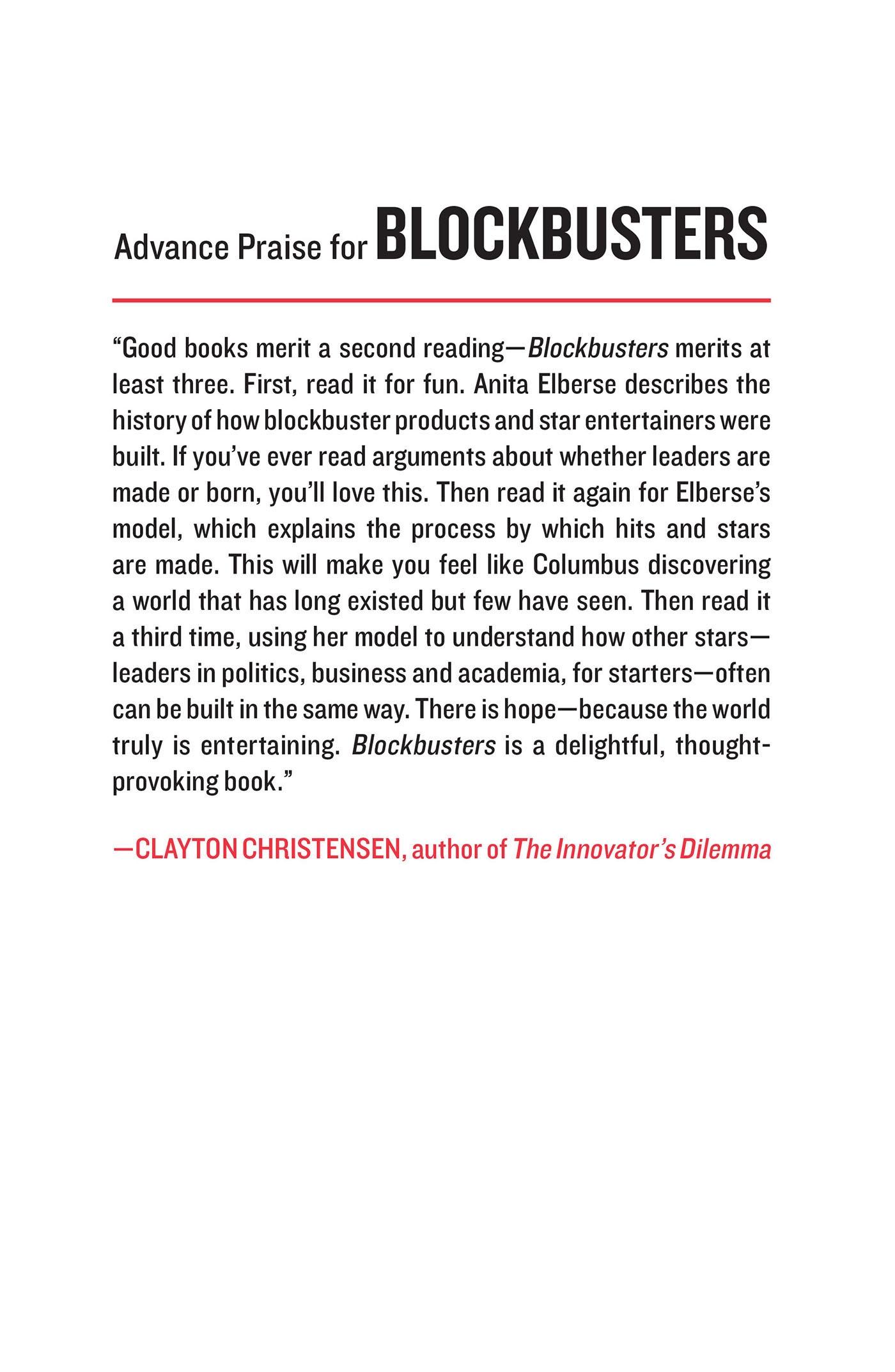 Rückseitencover Blockbusters