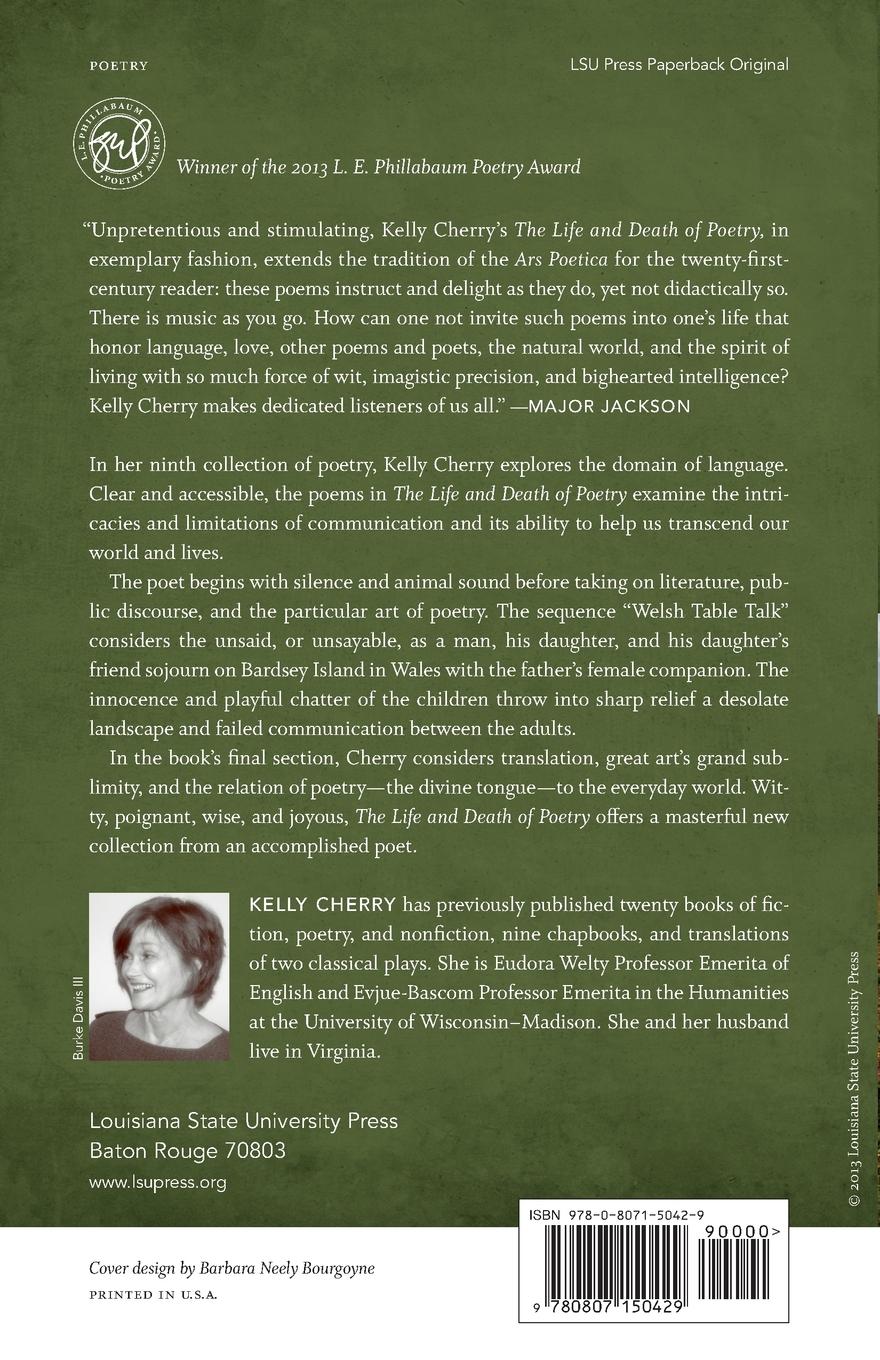 Rückseitencover The Life and Death of Poetry