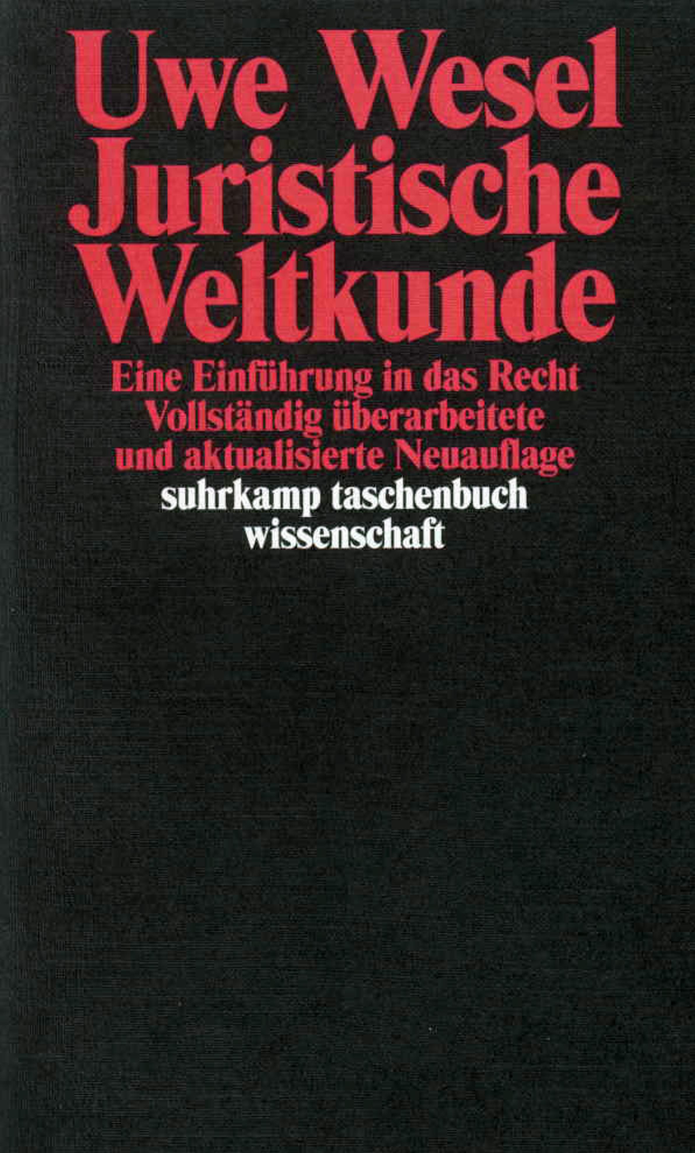 Vorderes Coverbild Juristische Weltkunde