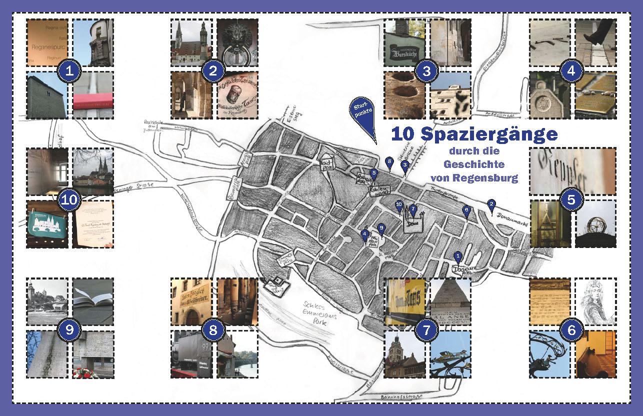 Beispielinhalt (Bild) In einer Stadt vor unserer Zeit - 10 Spaziergänge durch die Geschichte von Regensburg