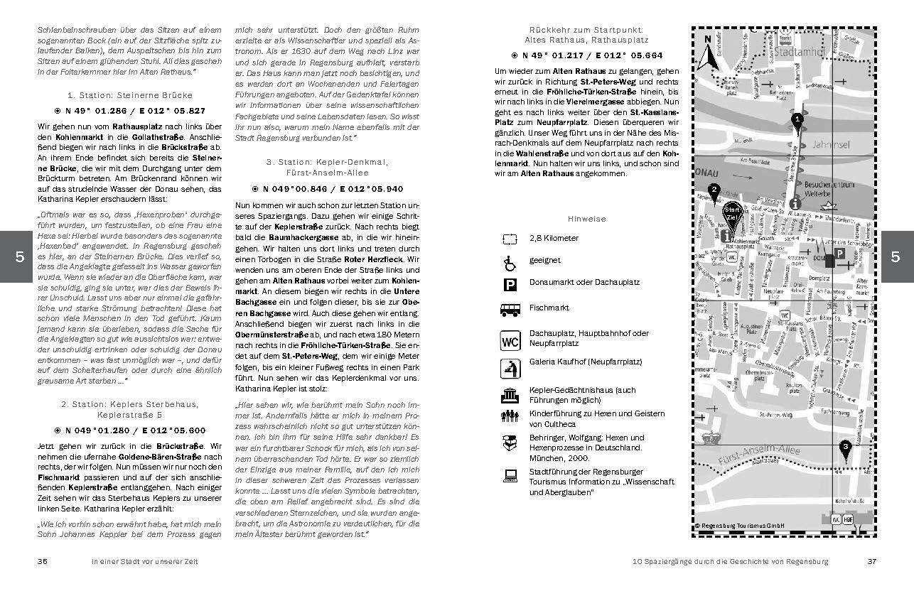 Beispielinhalt (Bild) In einer Stadt vor unserer Zeit - 10 Spaziergänge durch die Geschichte von Regensburg