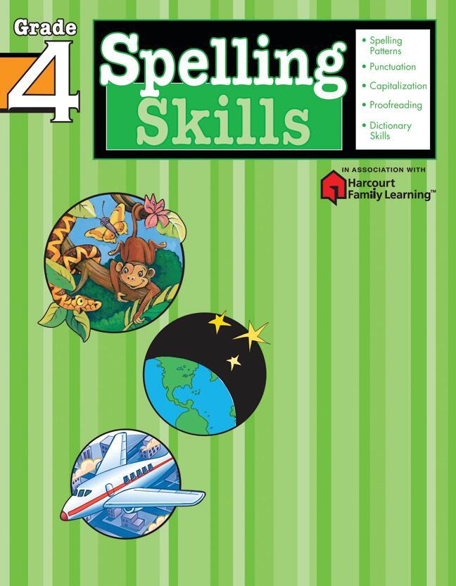 Vorderes Coverbild Spelling Skills: Grade 4 (Flash Kids Harcourt Family Learning)