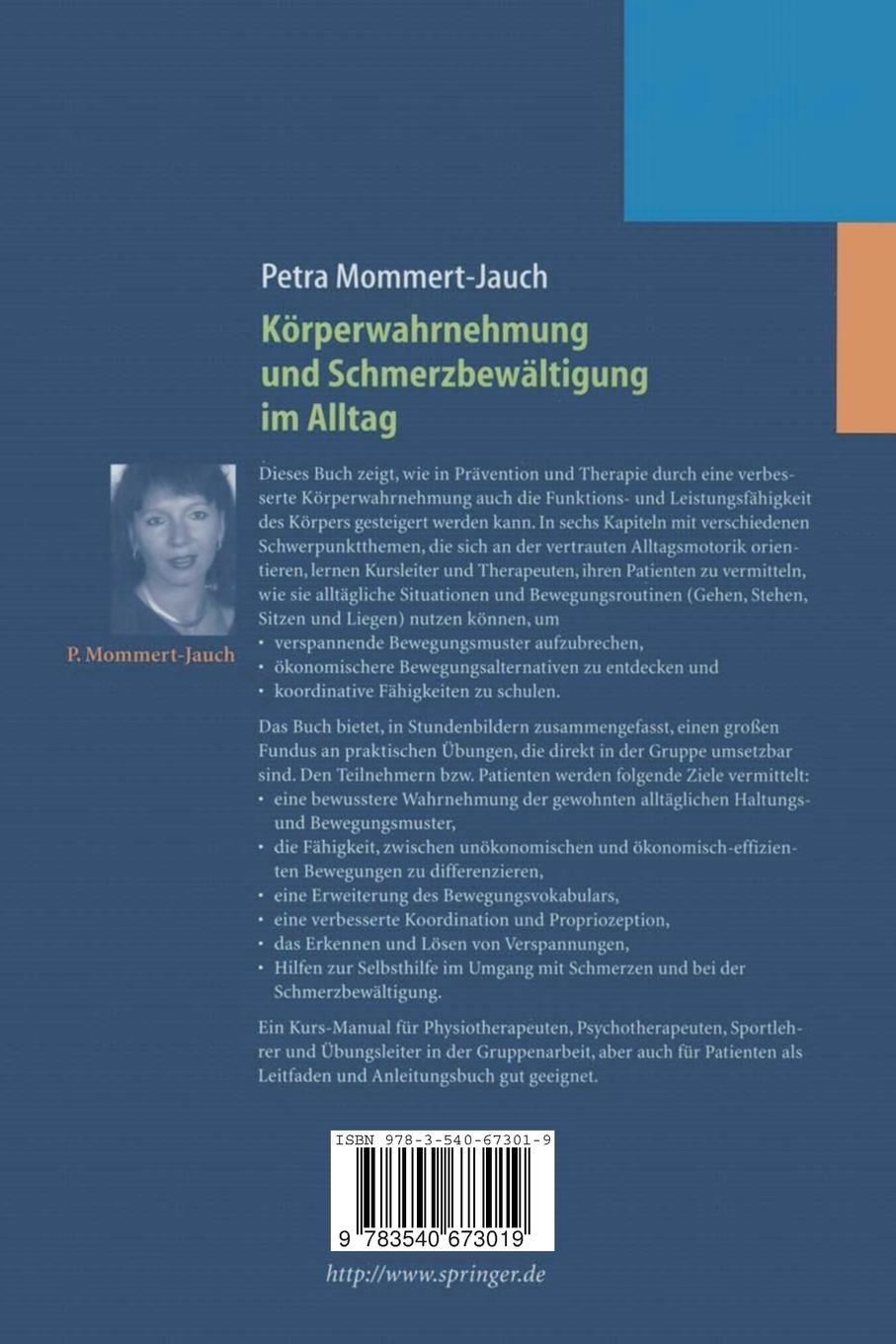 Rückseitencover Körperwahrnehmung und Schmerzbewältigung im Alltag