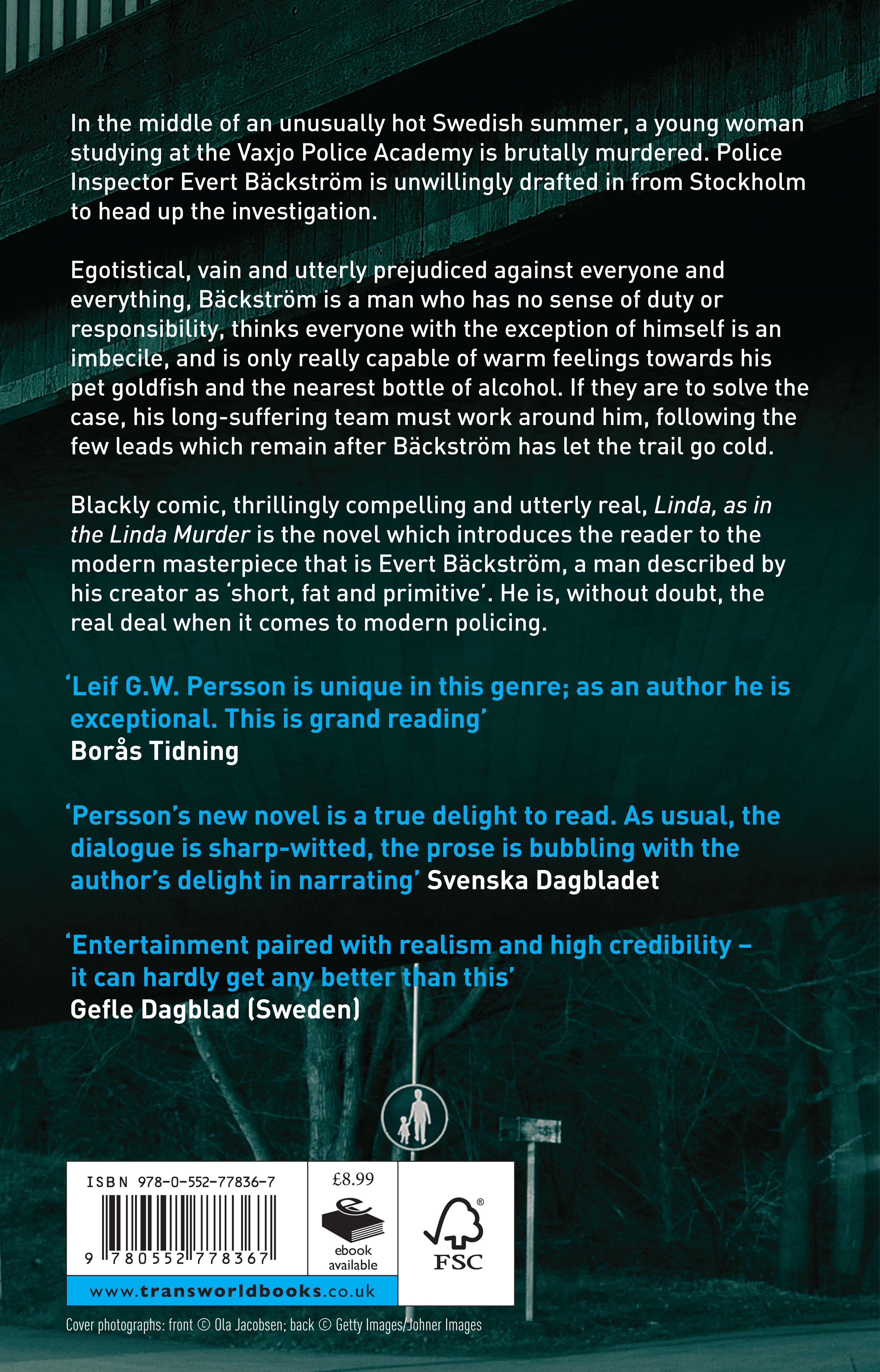 Rückseitencover Linda, As in the Linda Murder