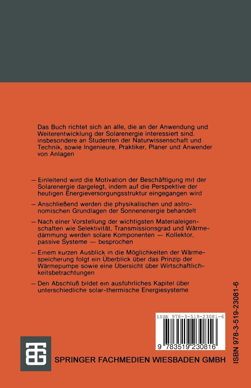 Rückseitencover Sonnenenergie
