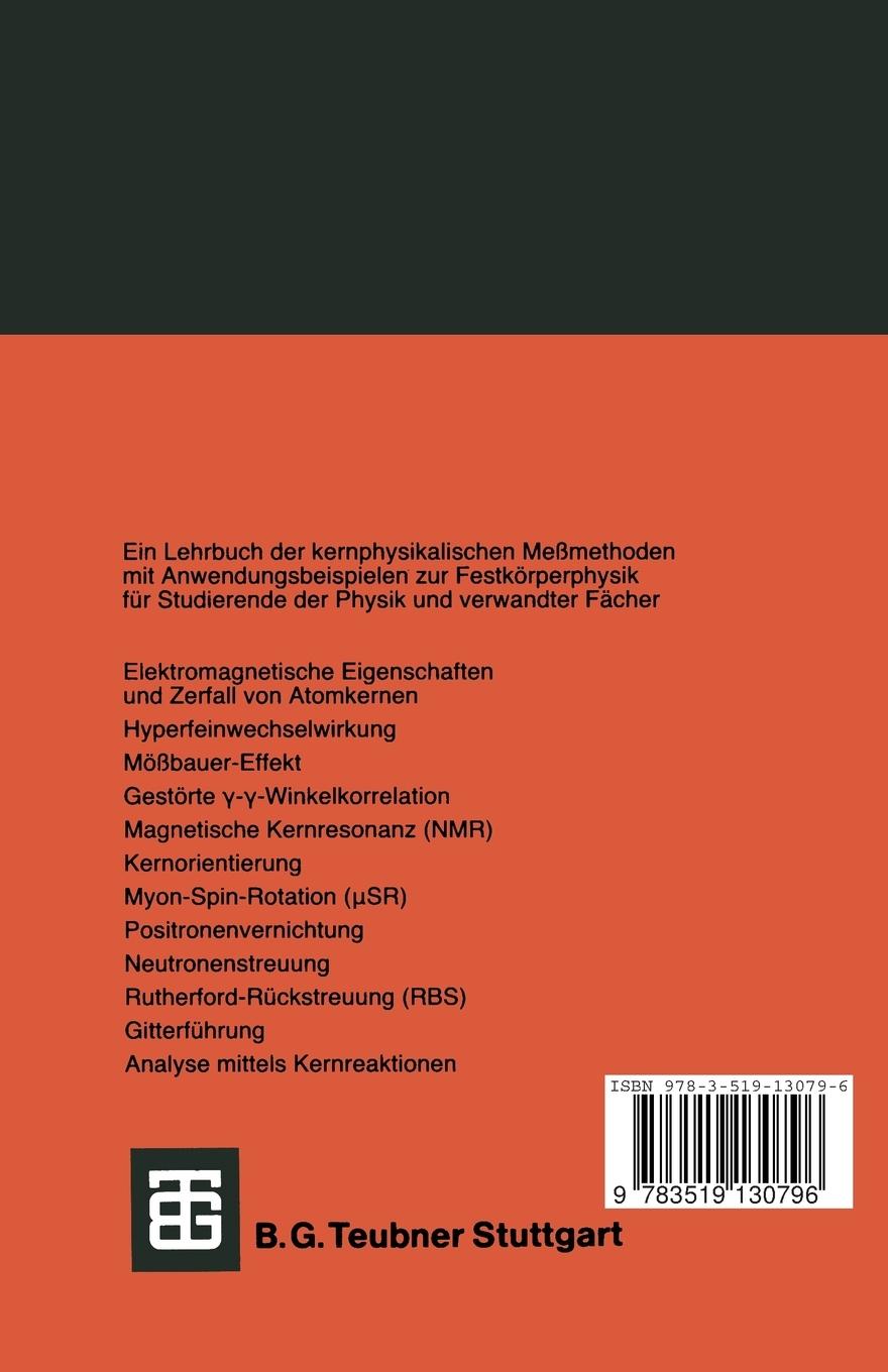Rückseitencover Nukleare Festkörperphysik