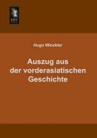 Vorderes Coverbild Auszug aus der vorderasiatischen Geschichte