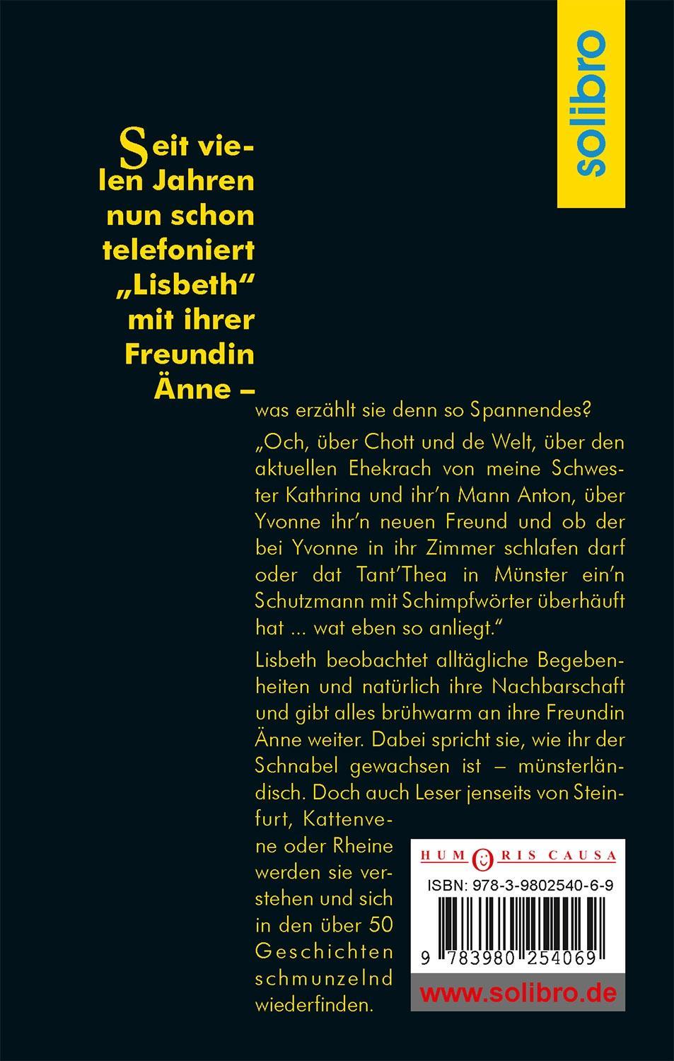 Beispielinhalt (Bild) Hallo Änne, hier is Lisbeth...