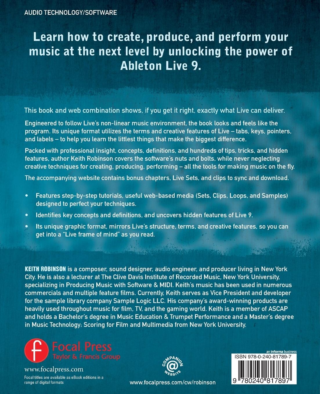 Rückseitencover Ableton Live 9