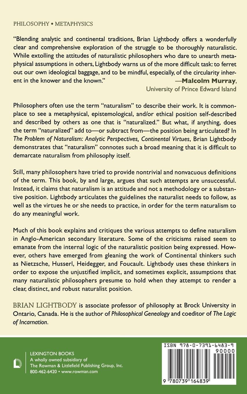 Rückseitencover Problem of Naturalism