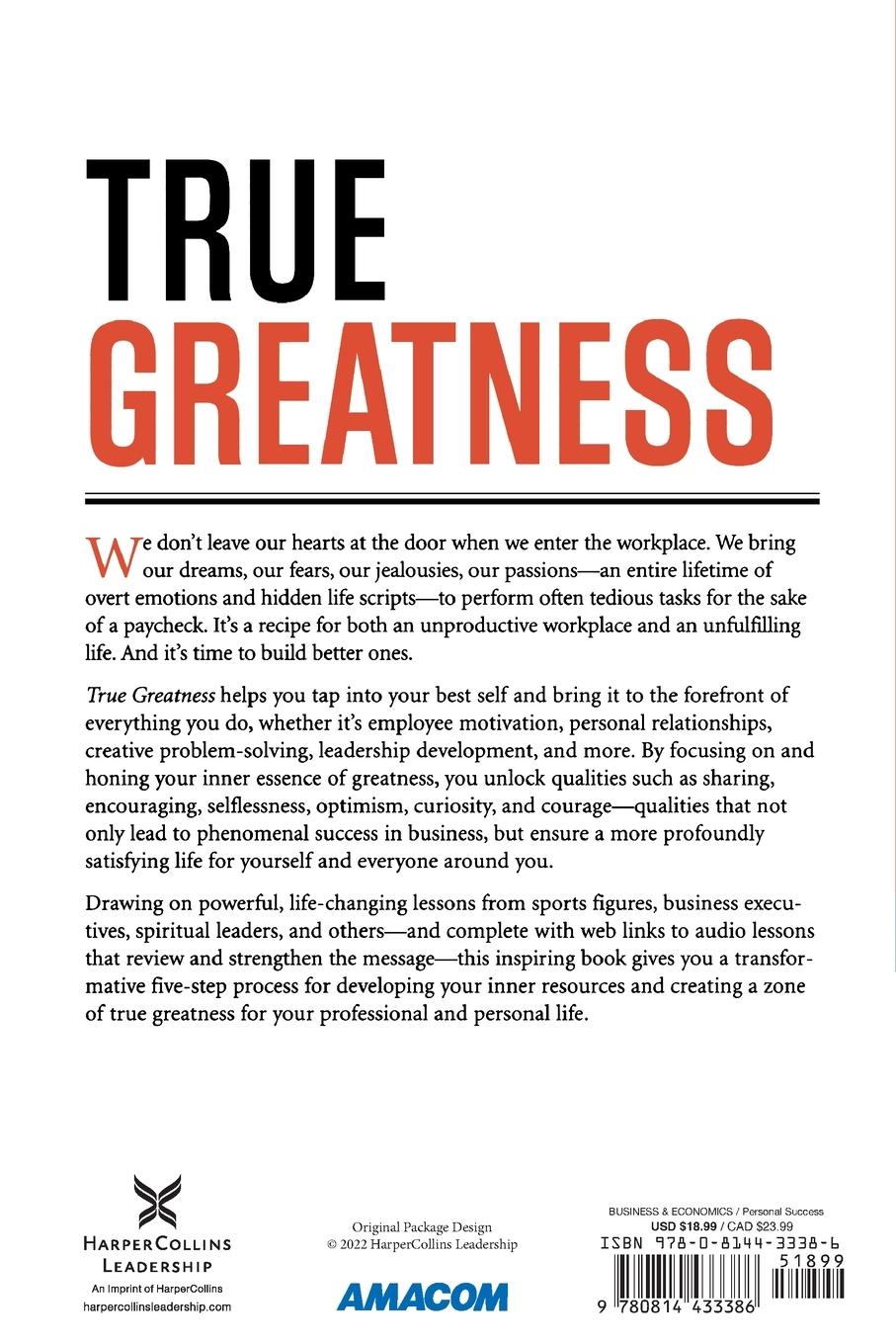 Rückseitencover True Greatness