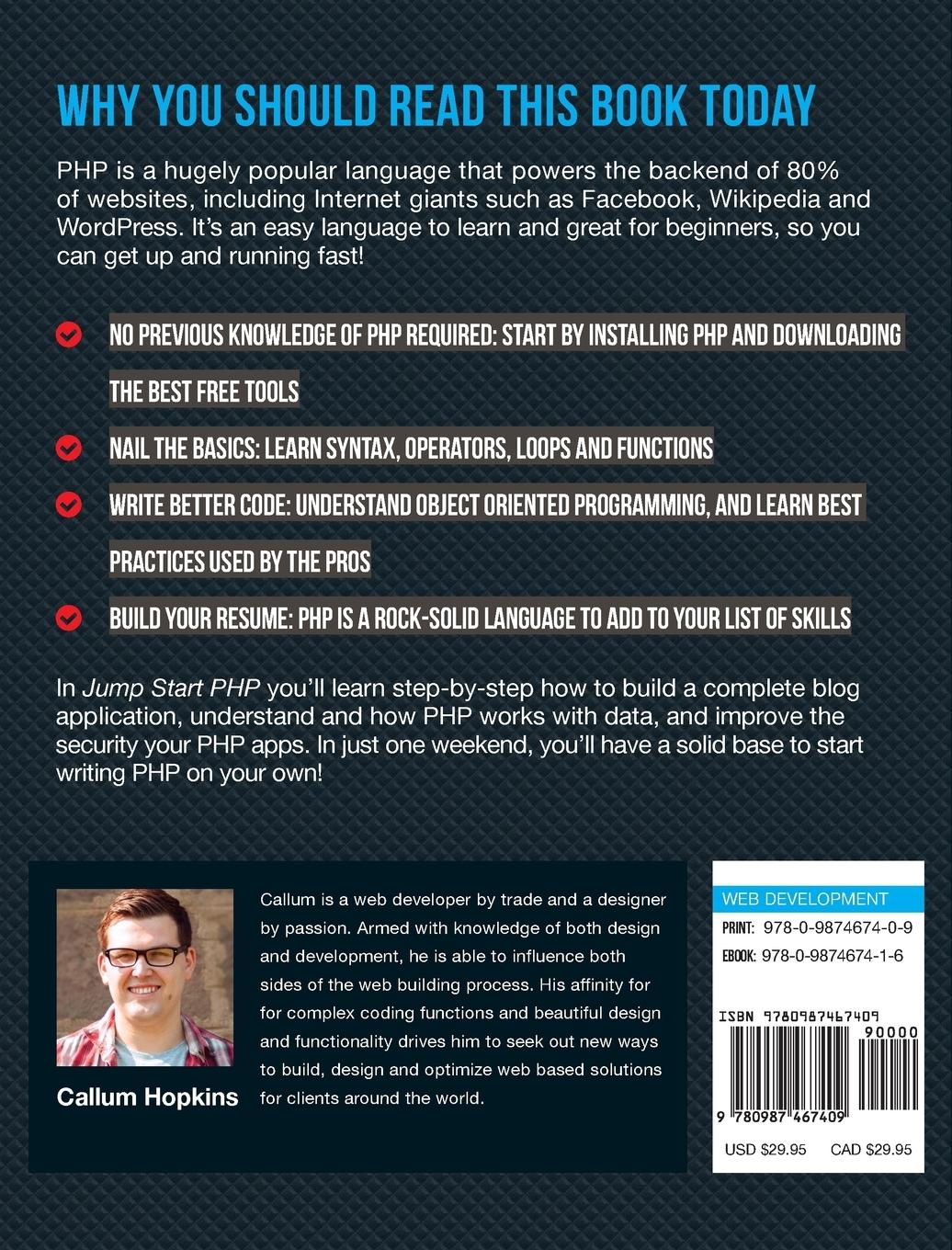 Rückseitencover Jump Start PHP