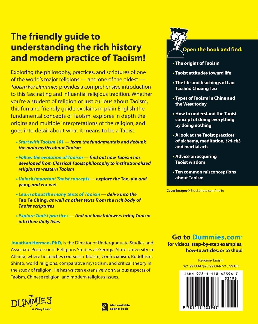 Rückseitencover Taoism For Dummies