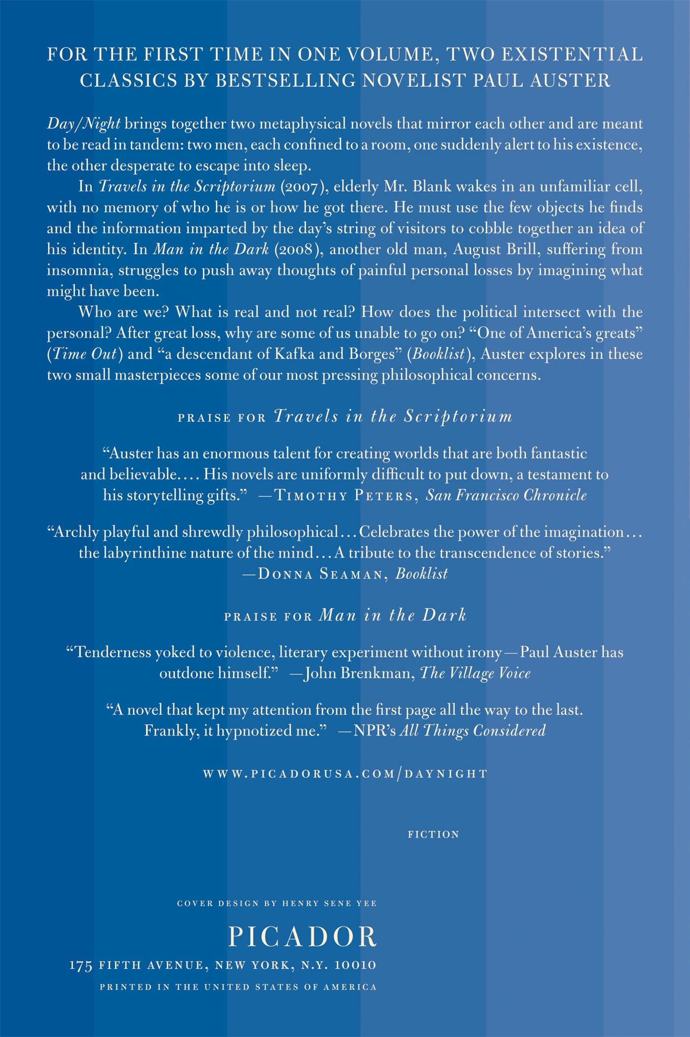 Rückseitencover Day/Night