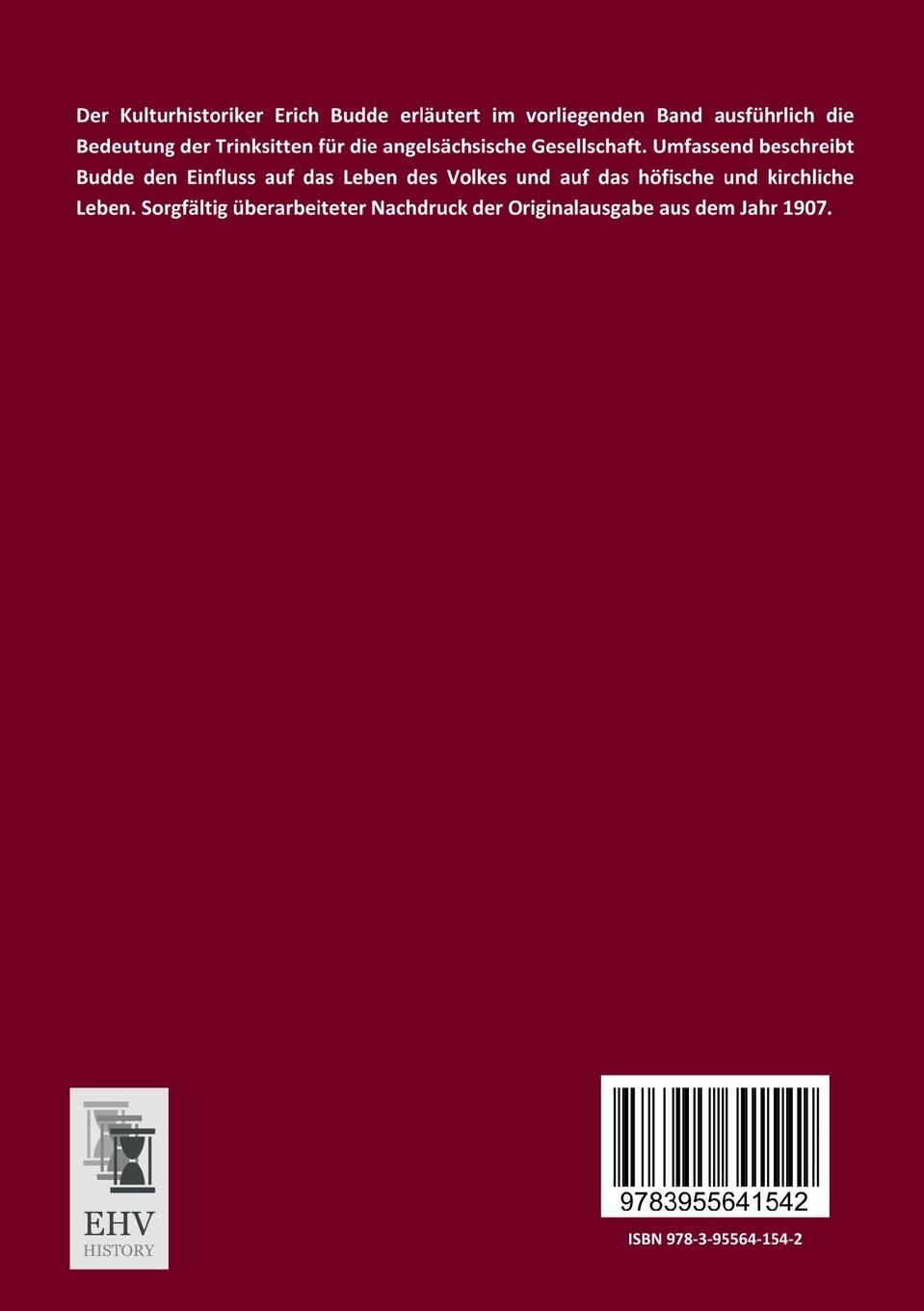 Rückseitencover Die Bedeutung der Trinksitten in der Kultur der Angelsachsen