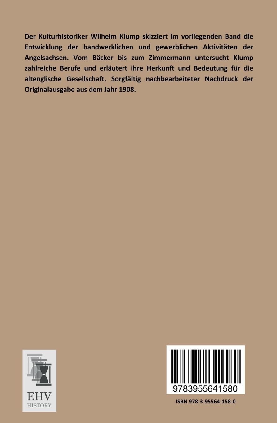 Rückseitencover Handwerk und Gewerbe bei den Angelsachsen