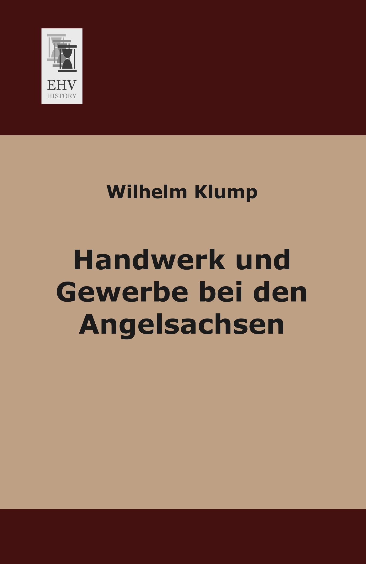 Vorderes Coverbild Handwerk und Gewerbe bei den Angelsachsen