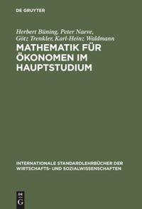 Vorderes Coverbild Mathematik für Ökonomen im Hauptstudium