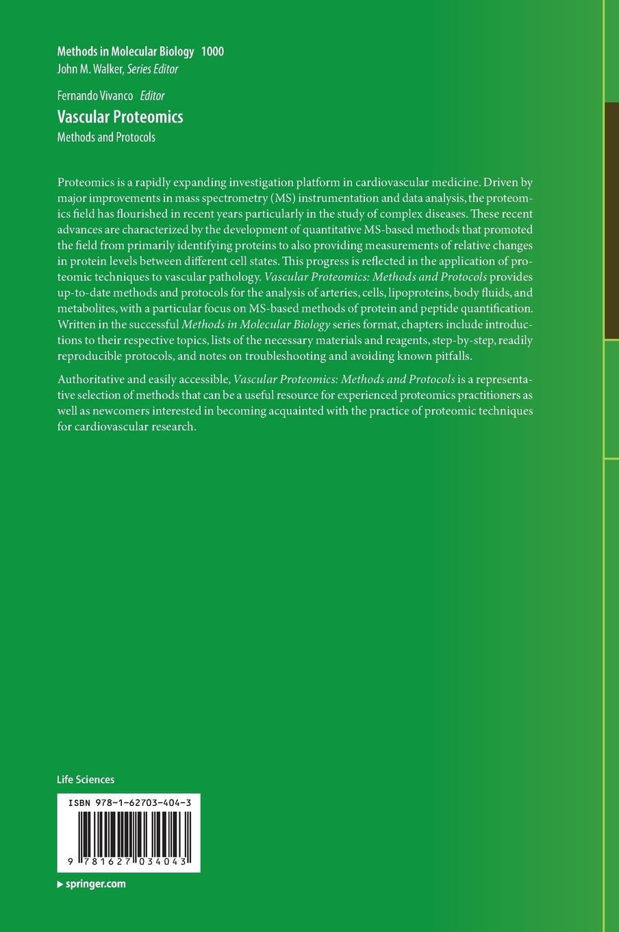 Rückseitencover Vascular Proteomics