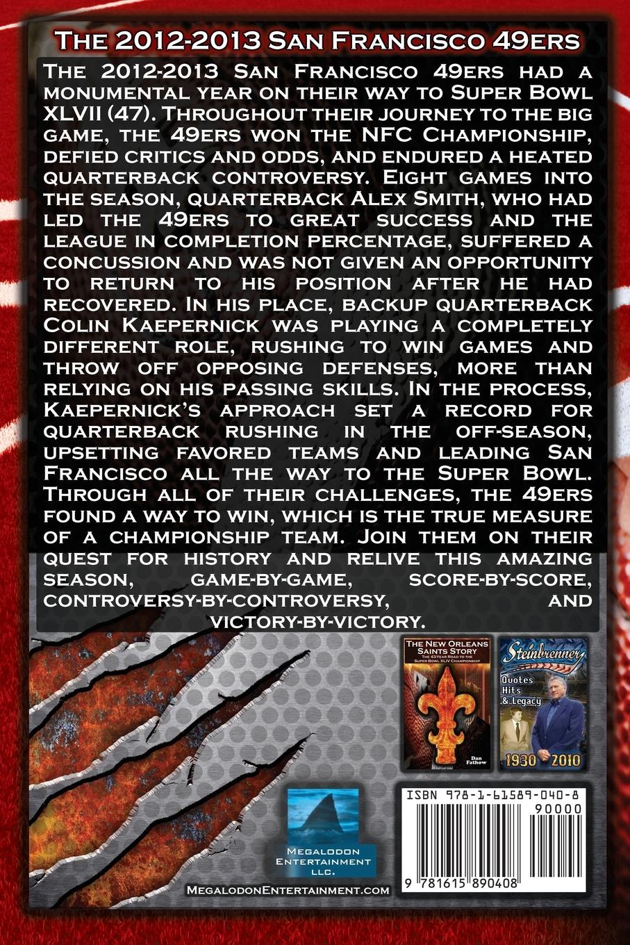 Rückseitencover 2012-2013 San Francisco 49ers - The Colin Kaepernick - Alex Smith Controversy & the Road to Super Bowl XLVII