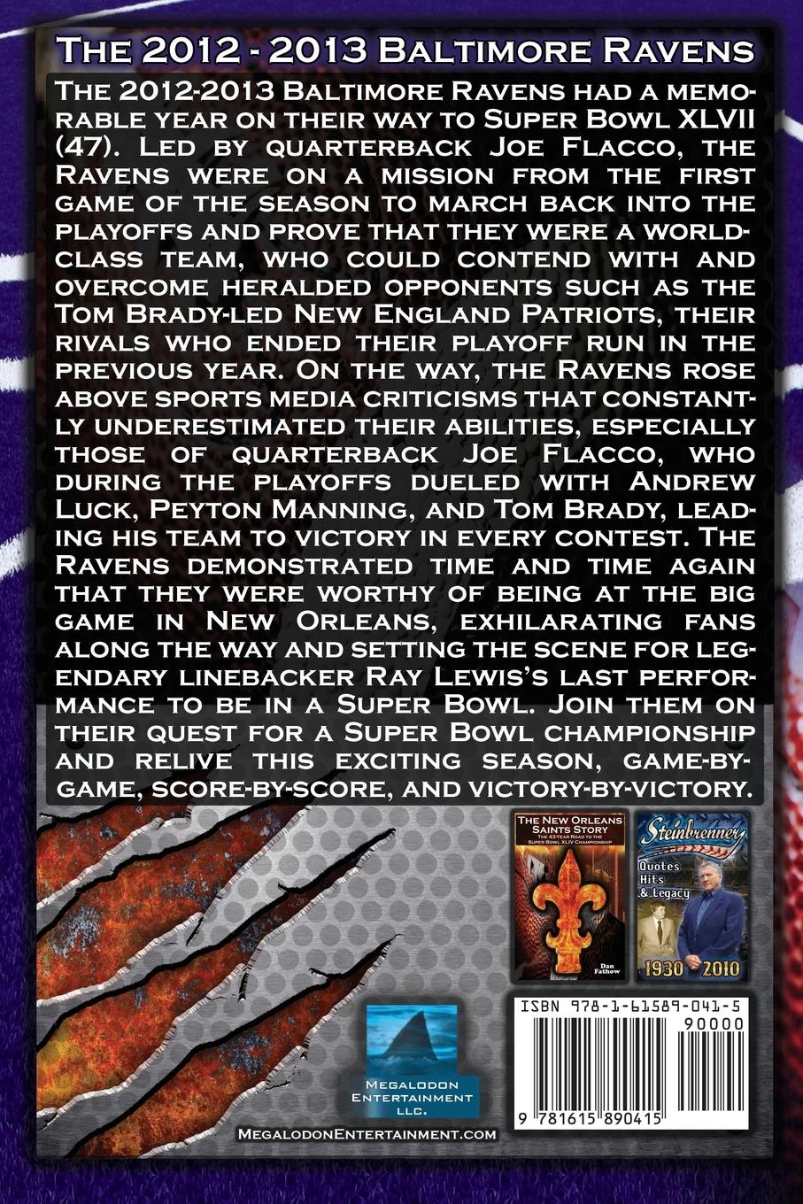 Rückseitencover The 2012-2013 Baltimore Ravens - The Afc Championship & the Road to the NFL Super Bowl XLVII