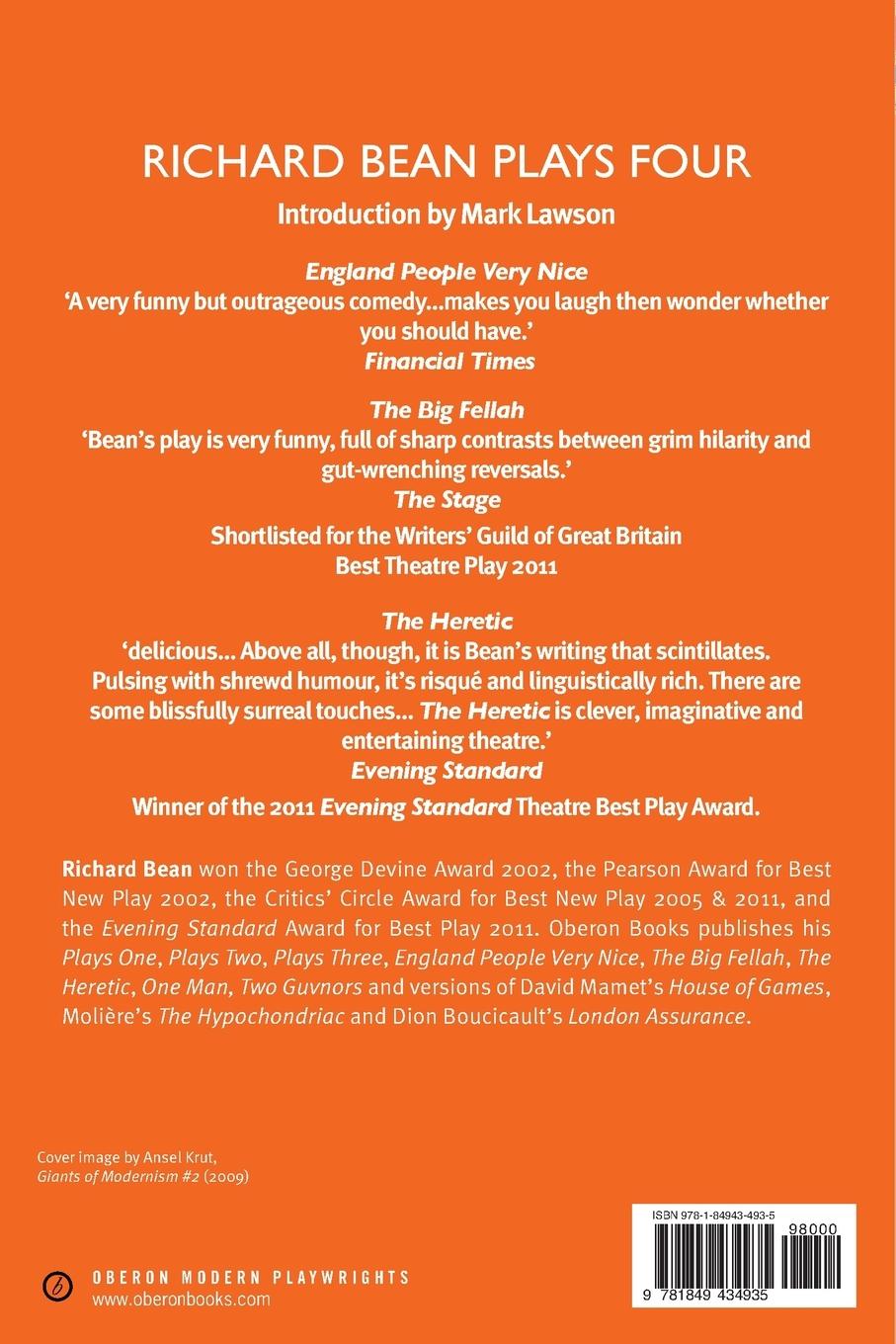 Rückseitencover Richard Bean