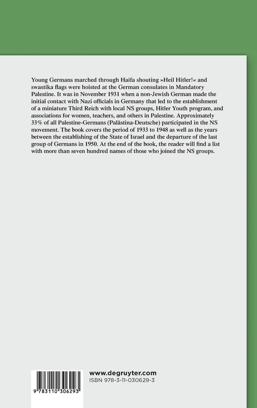 Rückseitencover Nazis in the Holy Land 1933-1948