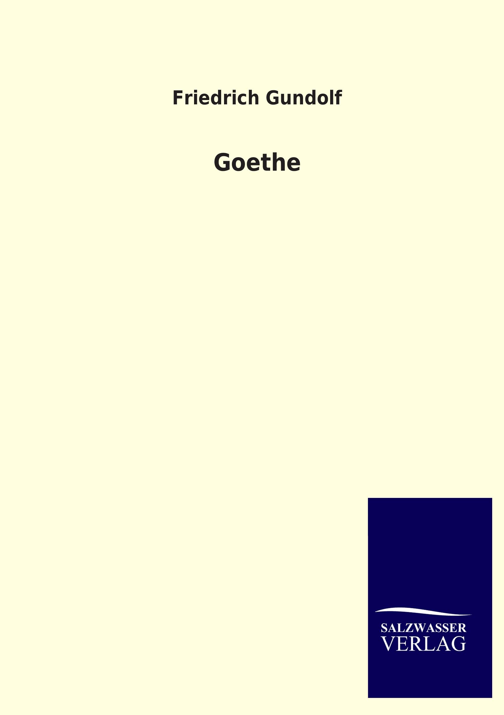 Vorderes Coverbild Goethe