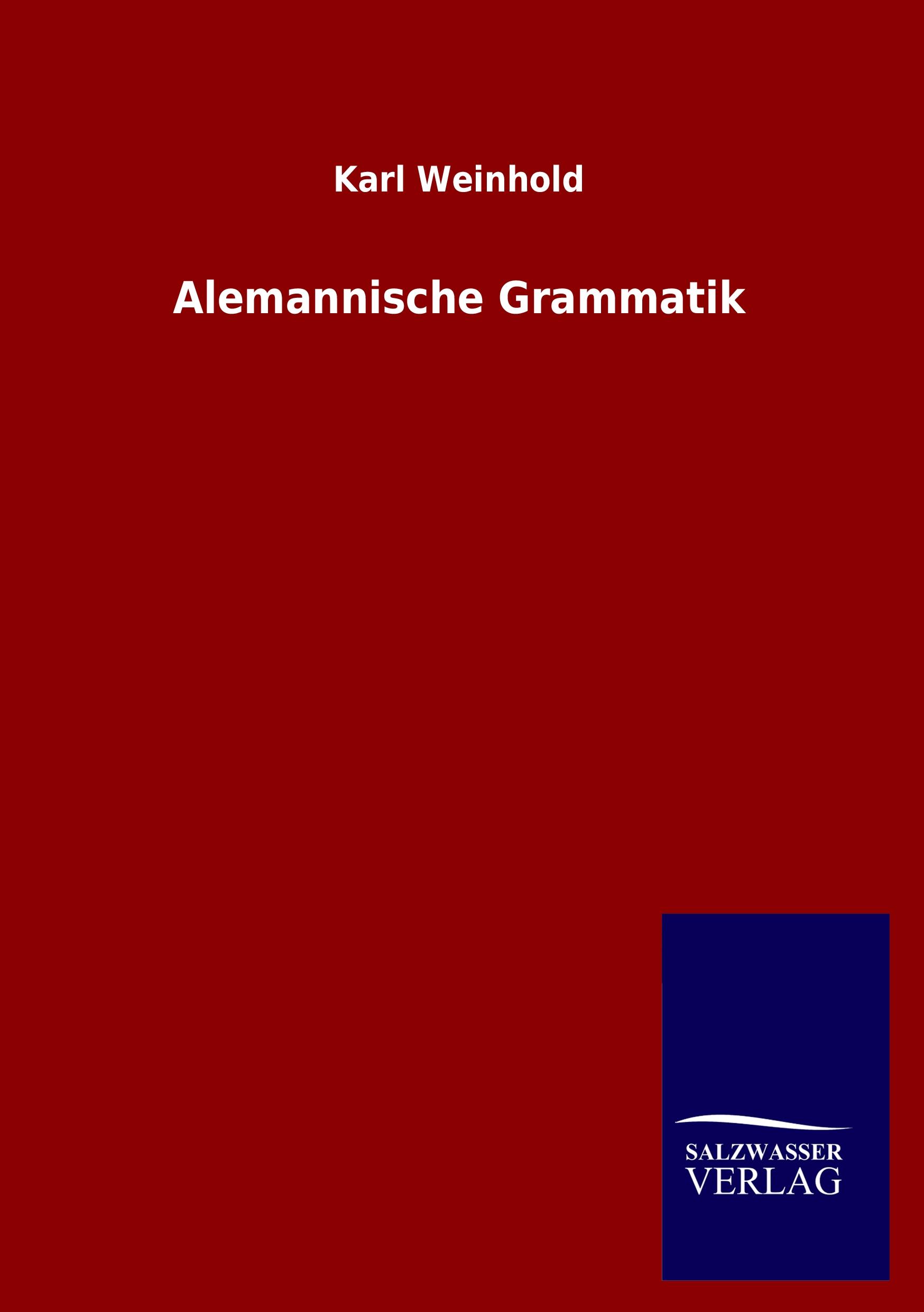Vorderes Coverbild Alemannische Grammatik
