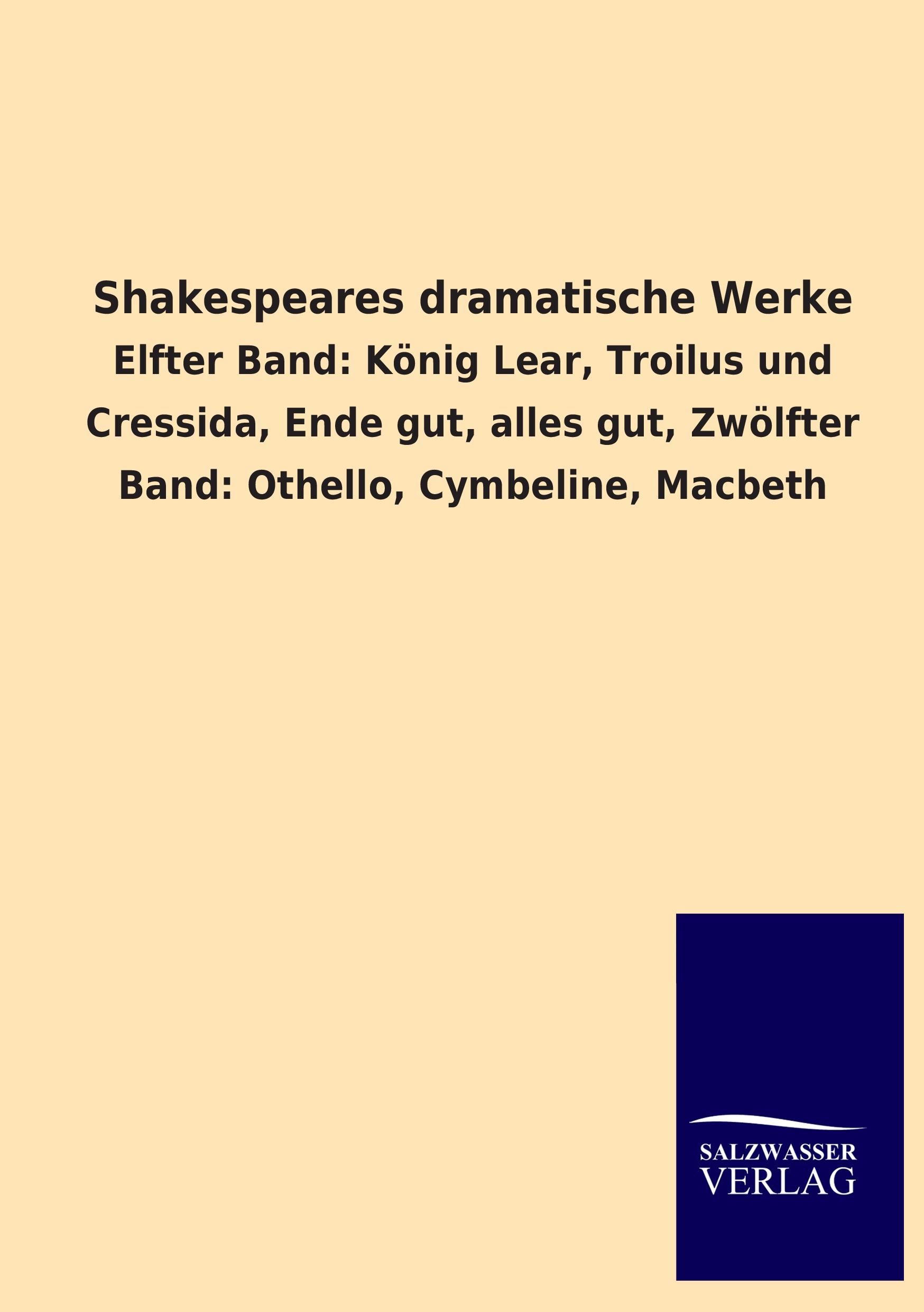 Vorderes Coverbild Shakespeares dramatische Werke