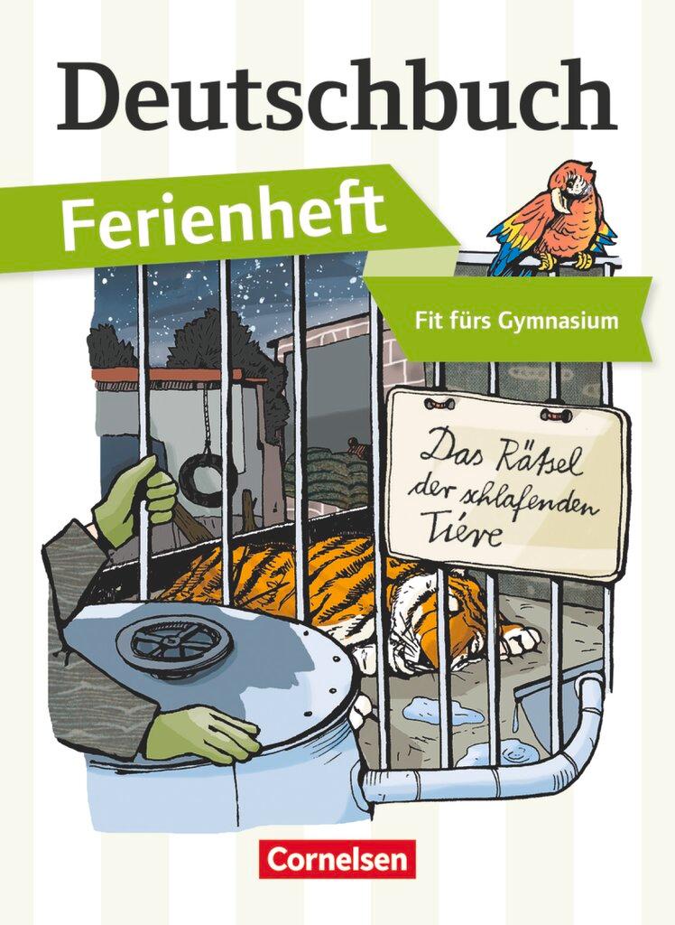 Vorderes Coverbild Deutschbuch Ferienheft Gymnasium: Vorbereitung Klasse 5: Das Rätsel der schlafenden Tiere