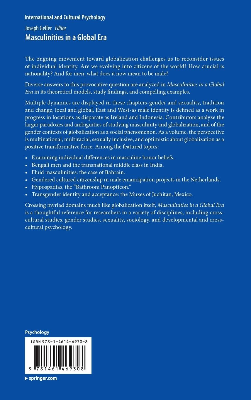 Rückseitencover Masculinities in a Global Era