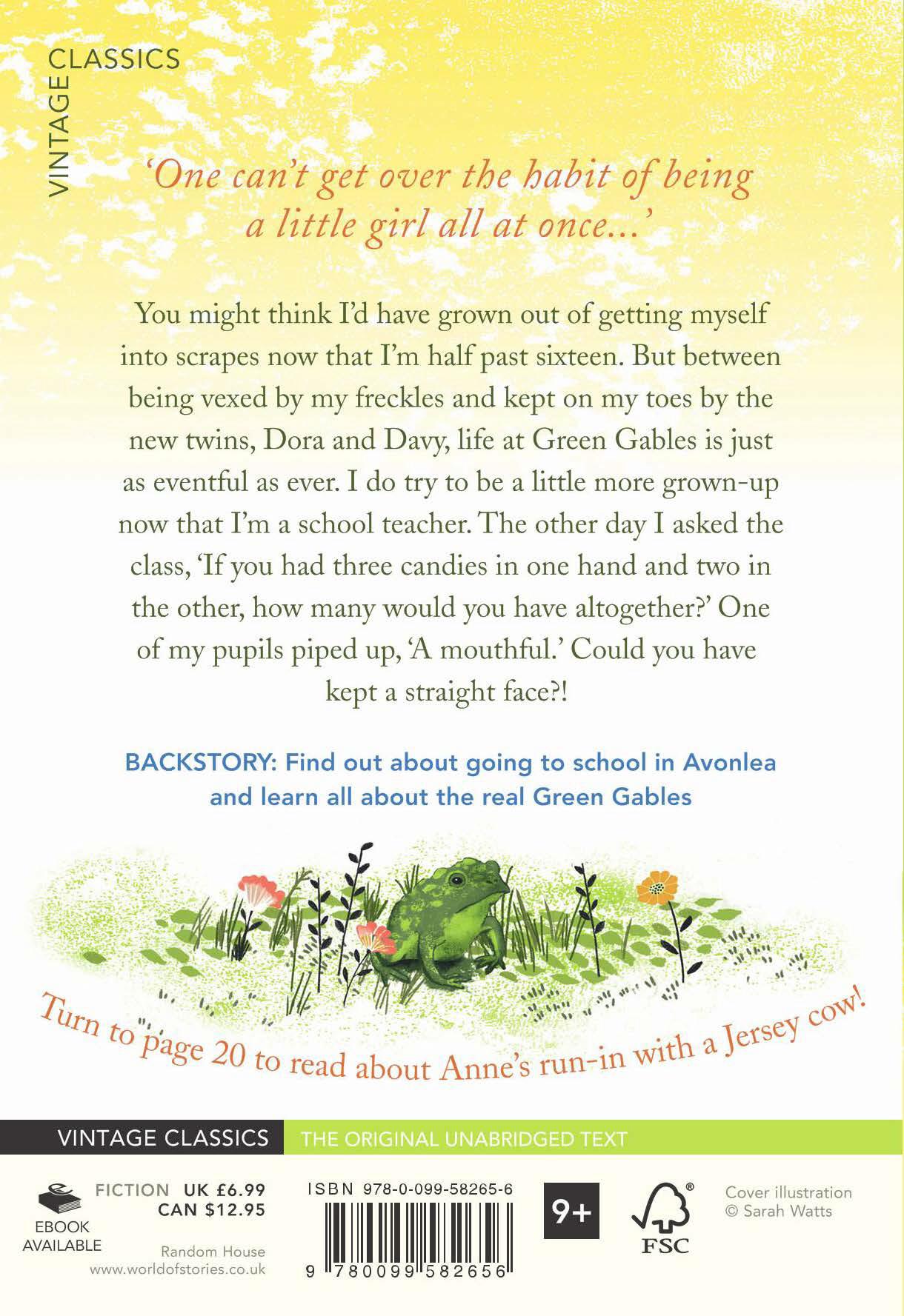 Rückseitencover Anne of Avonlea