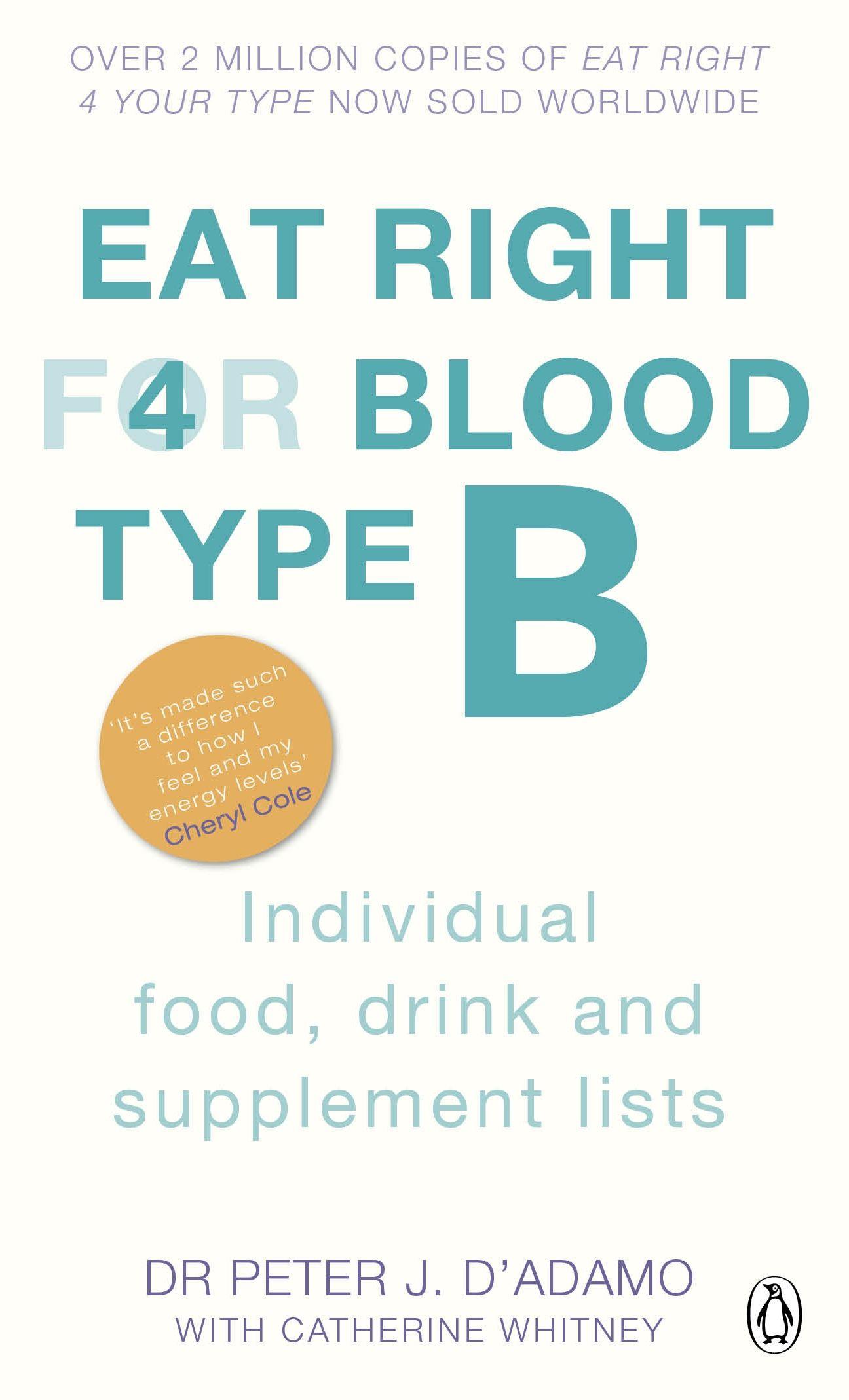 Vorderes Coverbild Eat Right for Blood Type B