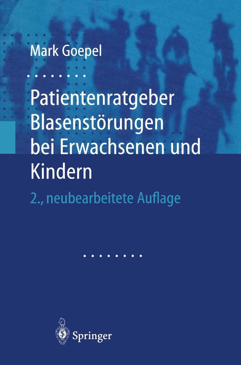 Vorderes Coverbild Patientenratgeber Blasenstörungen bei Erwachsenen und Kindern