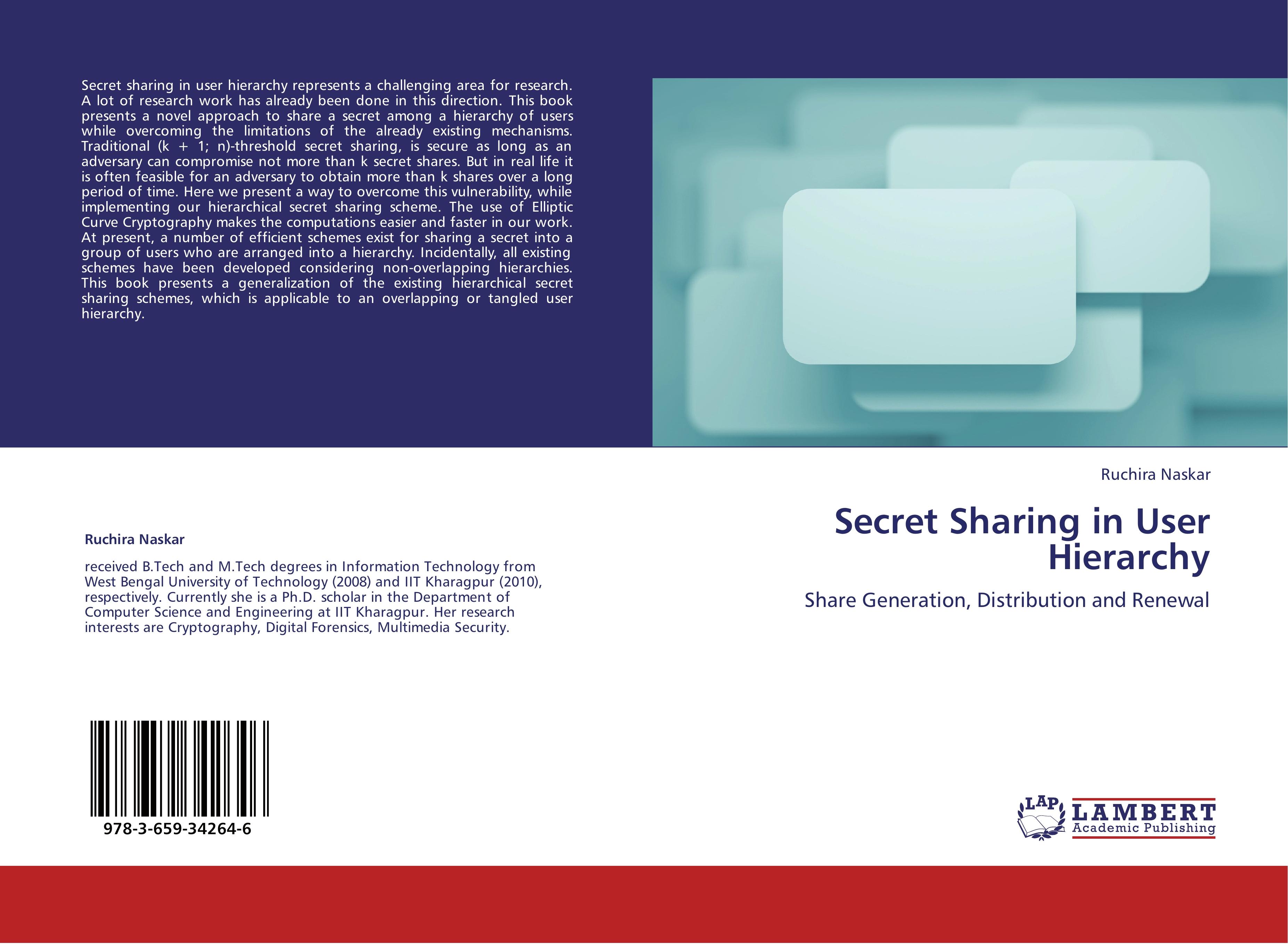 Vorderes Coverbild Secret Sharing in User Hierarchy