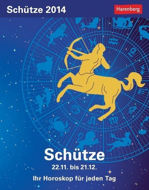 Vorderes Coverbild Sternzeichenkalender Schütze 2014
