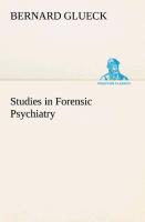 Vorderes Coverbild Studies in Forensic Psychiatry
