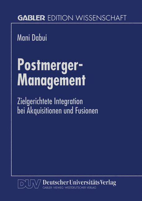 Vorderes Coverbild Postmerger-Management