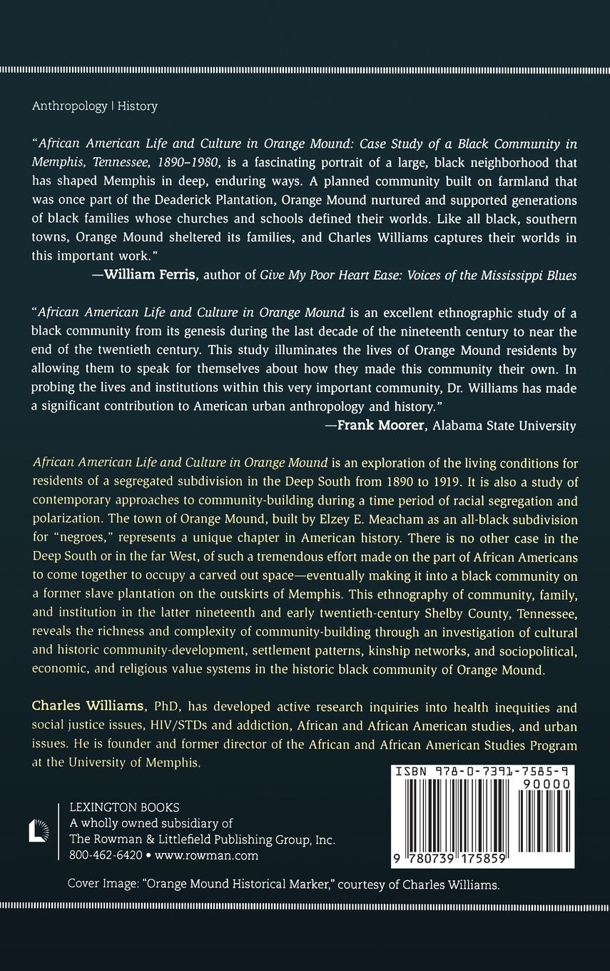 Rückseitencover African American Life and Culture in Orange Mound