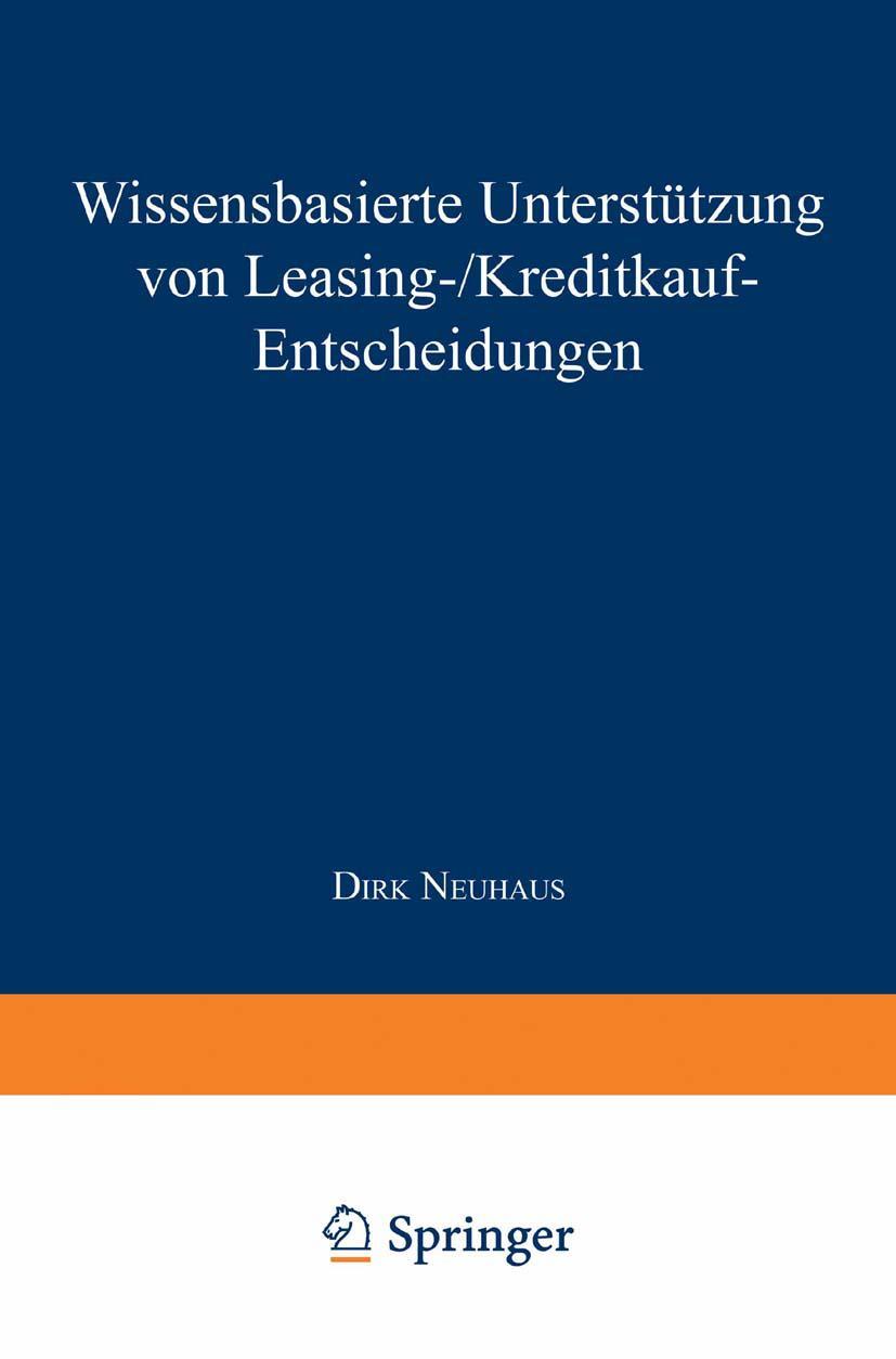 Vorderes Coverbild Wissensbasierte Unterstützung von Leasing-/Kreditkauf-Entscheidungen