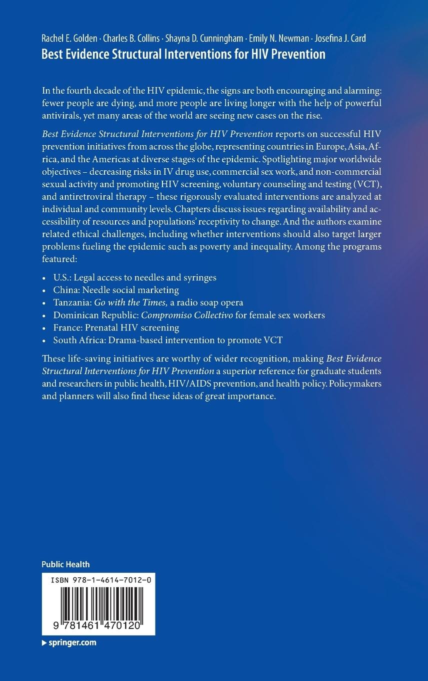 Rückseitencover Best Evidence Structural Interventions for HIV Prevention