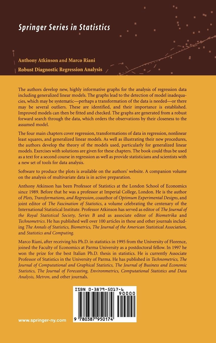 Rückseitencover Robust Diagnostic Regression Analysis