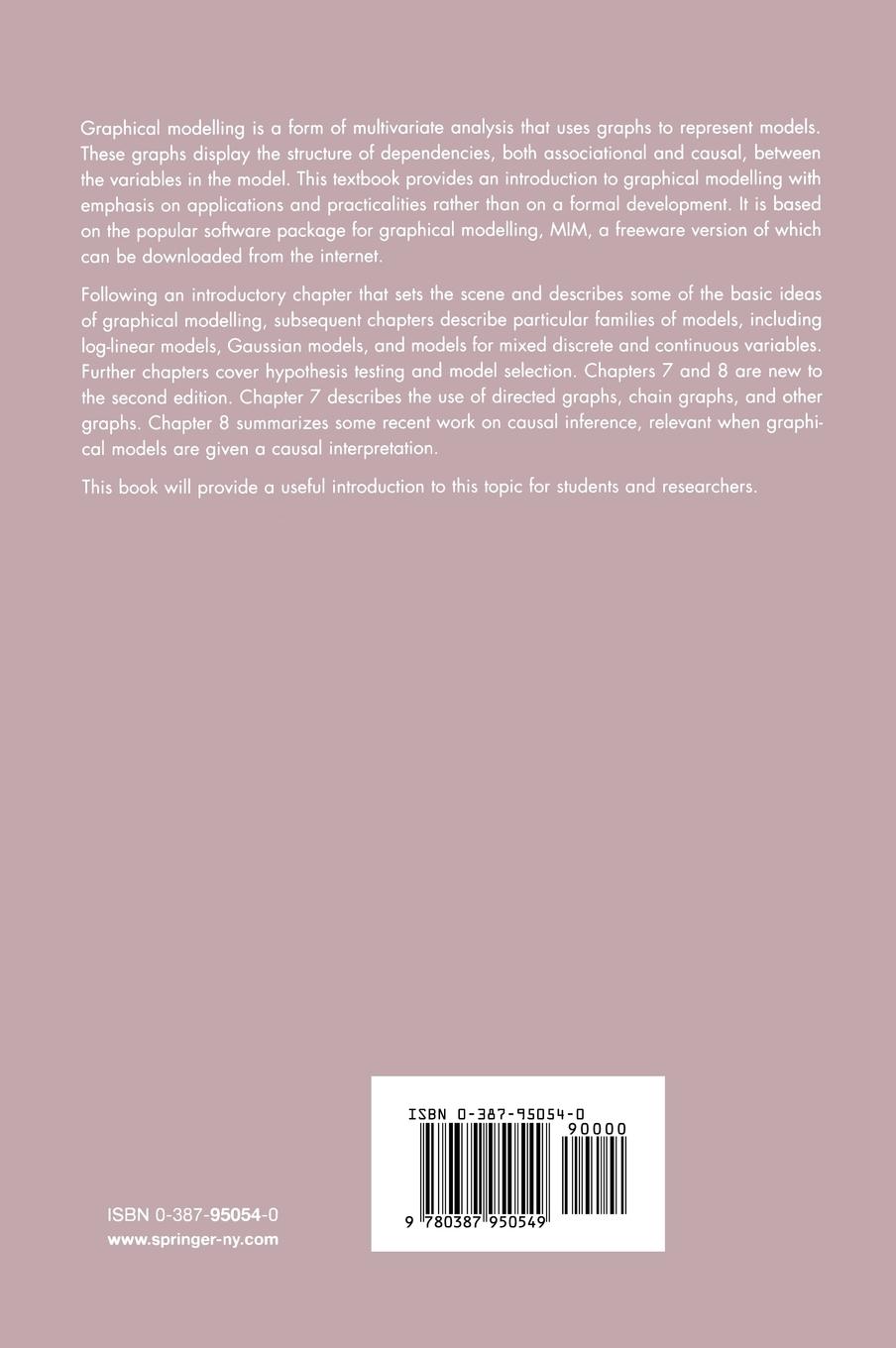 Rückseitencover Introduction to Graphical Modelling