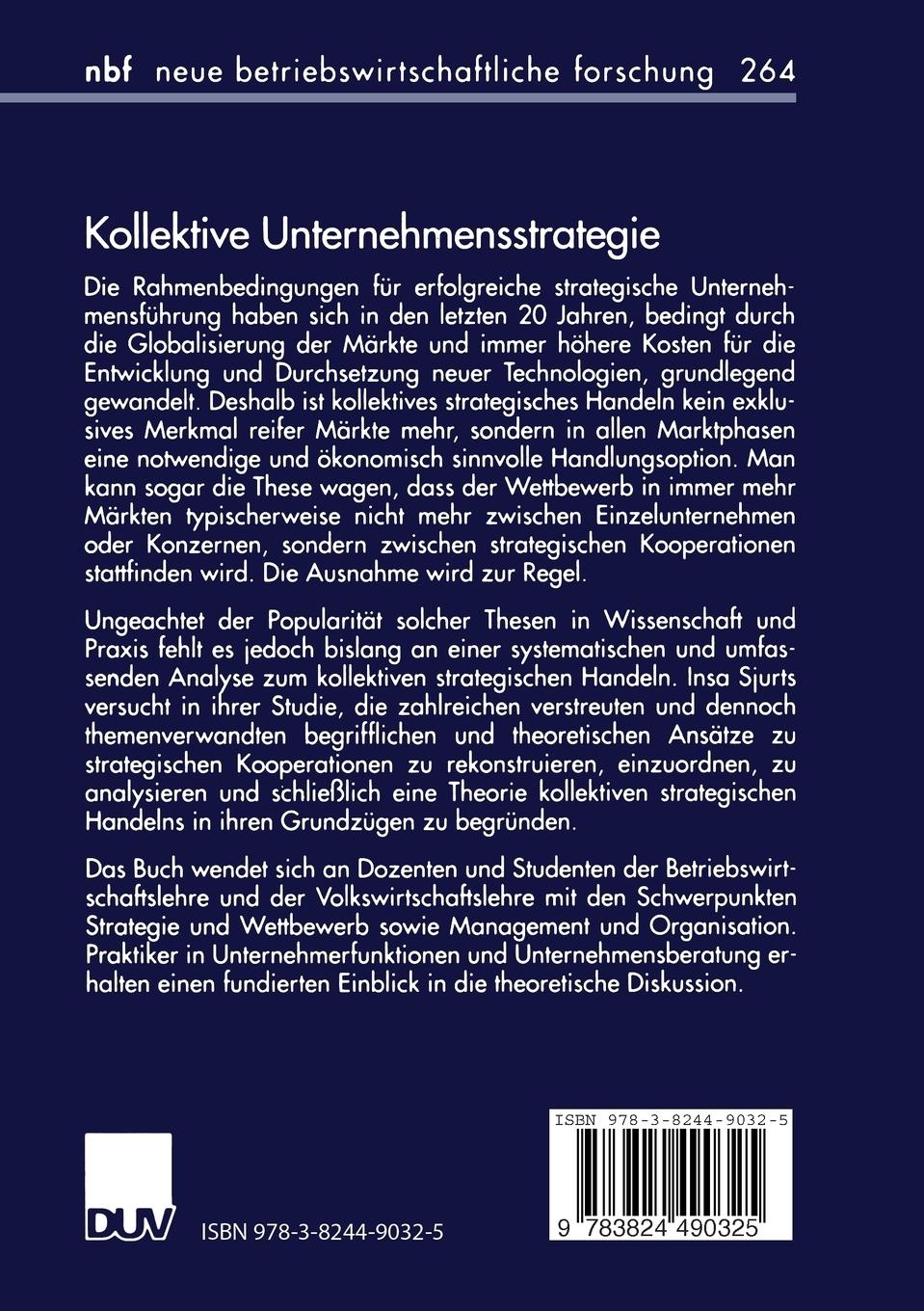 Rückseitencover Kollektive Unternehmensstrategie