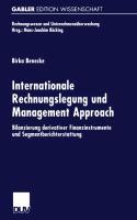 Vorderes Coverbild Internationale Rechnungslegung und Management Approach