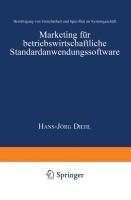 Vorderes Coverbild Marketing für betriebswirtschaftliche Standardanwendungssoftware