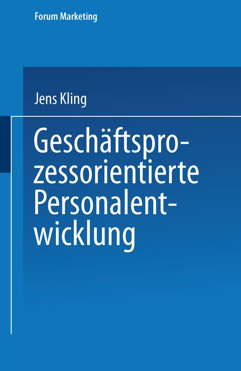 Vorderes Coverbild Geschäftsprozessorientierte Personalentwicklung