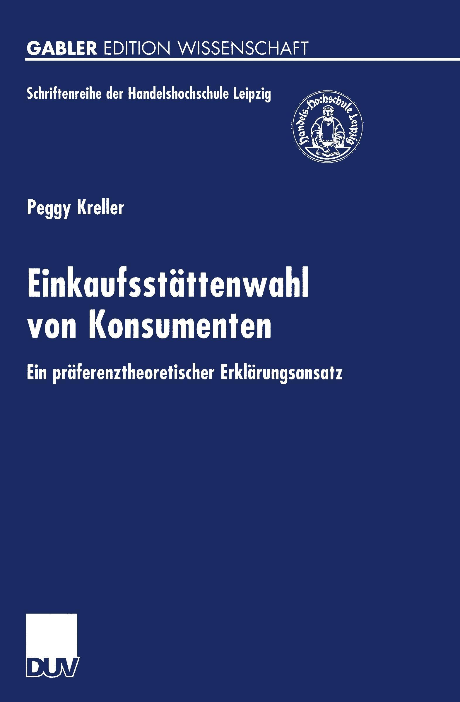 Vorderes Coverbild Einkaufsstättenwahl von Konsumenten
