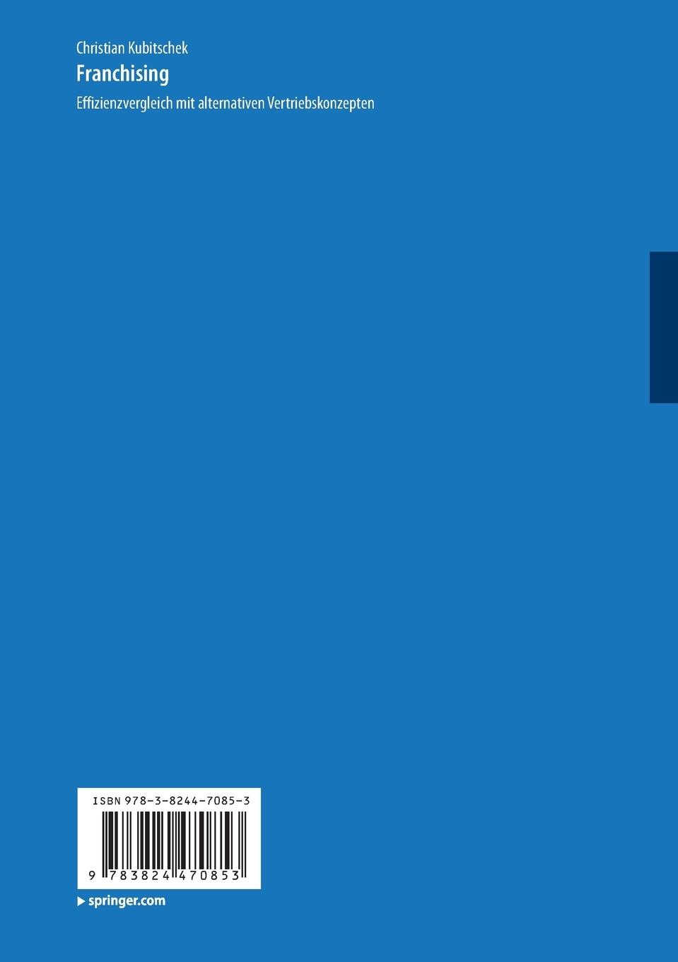 Rückseitencover Franchising